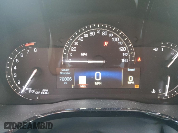 2017 Cadillac XT5 Premium Luxury AWD with VIN 1GYKNERS7HZ230664, listed as a Copart auction lot 70608044 with 70,806 mi miles and Salvage Title. Bid and sale history available at carsss.com. Image 9.