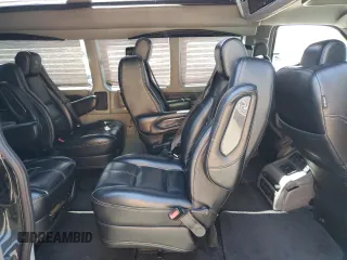 2018 Chevrolet Express Cargo Van with VIN 1GCWGBFG5J1242705, listed as a Copart auction lot 55627615 with 77,611 mi miles and Clean Title. Bid and sale history available at carsss.com. Image 11.