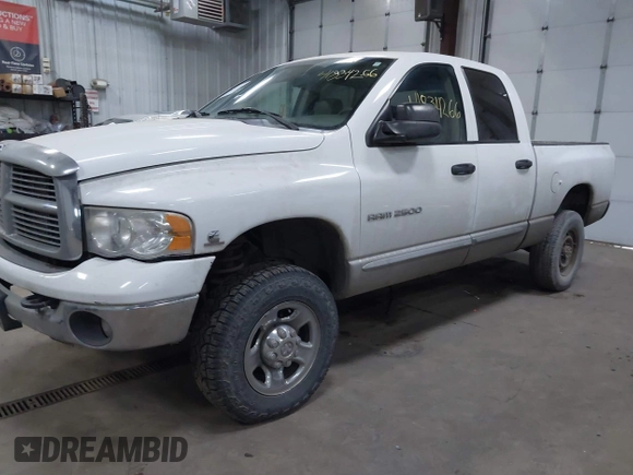 2005 Dodge 2500 SLT with VIN 3D7KS28C05G754988, listed as a IAAI auction lot 41834266 with 163,614 mi miles. Bid and sale history available at carsss.com. Image 21.