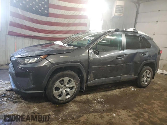 2021 Toyota RAV4 LE with VIN 2T3F1RFV4MW153139, listed as a Copart auction lot 45971955 with 33,991 mi miles and Salvage Title. Bid and sale history available at carsss.com. Image 1.