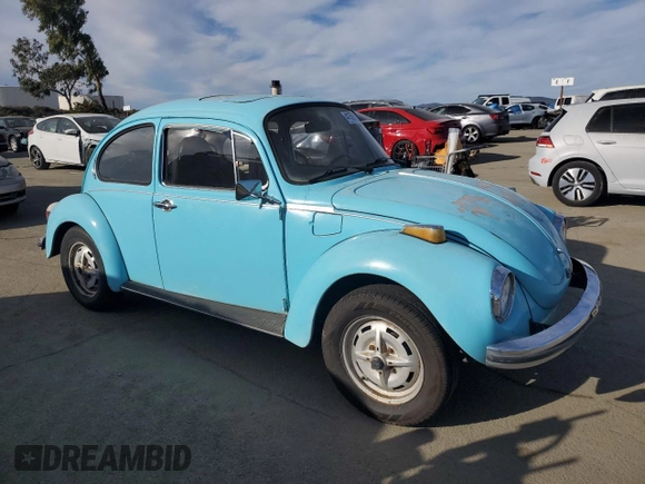 1973 Volkswagen Beetle with VIN 1332178415, listed as a Copart auction lot 41558625 with 16,505 mi miles and Salvage Title. Bid and sale history available at DreamBid. Image 4.