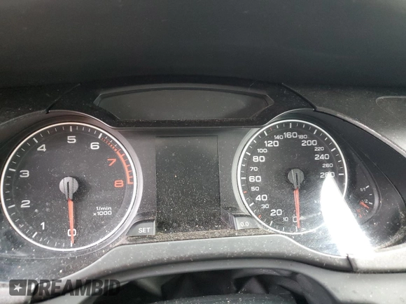 2009 Audi A4 with VIN WAULF68K79N017699, listed as a Copart auction lot 87635845 with Not provided miles and Salvage title. Bid and sale history available at DreamBid. Image 9.
