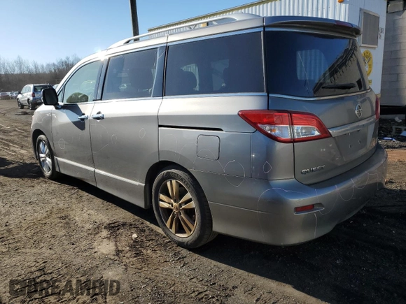 2012 Nissan Quest LE z VIN JN8AE2KP8C9046806, wystawiony jako Copart lot #50597845 z przebiegiem 148 153 mil mil oraz Szkoda całkowita • Salvage title. Historia ofert i sprzedaży dostępna na DreamBid. Obrazek 2.