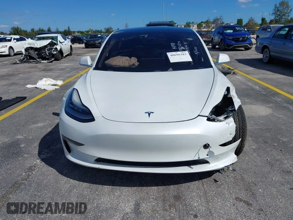 2020 Tesla Model 3 Standard Range Plus with VIN 5YJ3E1EA8LF783631, listed as a IAAI auction lot 40696383 with 78,889 mi miles. Bid and sale history available at carsss.com. Image 11.