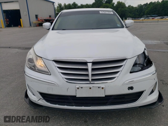 2014 Hyundai Genesis 3.8L with VIN KMHGC4DD1EU259750, listed as a Copart auction lot 57047204 with 148,079 mi miles and Salvage Title. Bid and sale history available at carsss.com. Image 5.