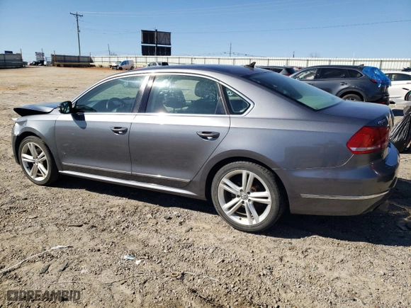 2014 Volkswagen Passat SEL Premium with VIN 1VWCS7A3XEC074389, listed as a Copart auction lot 48325795 with 117,875 mi miles and Salvage Title. Bid and sale history available at carsss.com. Image 2.