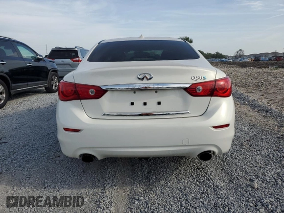 2014 Infiniti Q50 Hybrid Sport with VIN JN1AV7AP0EM692306, listed as a Copart auction lot 53861025 with 83,452 mi miles and Clean Title. Bid and sale history available at carsss.com. Image 6.