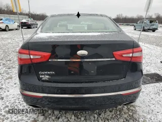 2014 Kia Cadenza Premium with VIN KNALN4D75E5145832, listed as a Copart auction lot 47038625 with 120,013 mi miles and Salvage Title. Bid and sale history available at carsss.com. Image 6.