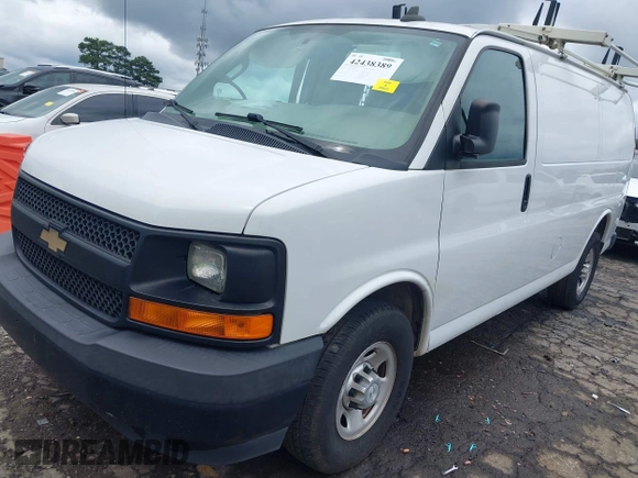 2017 Chevrolet Express Cargo with VIN 1GCWGAFF7H1345734, listed as a IAAI auction lot 42438389 with 184,130 mi miles and . Bid and sale history available at DreamBid. Image 17.