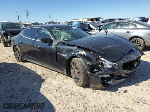 2015 Maserati Quattroporte S Q4 z VIN ZAM56RRA4F1144458, wystawiony jako Copart lot #81561294 z przebiegiem 113 566 mil mil oraz Szkody całkowita. Historia ofert i sprzedaży dostępna na DreamBid. Obrazek 4.