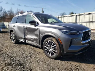 2023 Infiniti QX60 SENSORY with VIN 5N1DL1GSXPC373914, listed as a Copart auction lot 49625765 with 12,982 mi miles and Salvage Title. Bid and sale history available at carsss.com. Image 4.