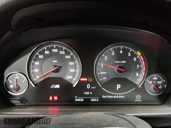 2016 BMW M3 with VIN WBS8M9C58G5E68621, listed as a Copart auction lot 49406365 with 34,638 mi miles and Salvage title. Bid and sale history available at DreamBid. Image 9.