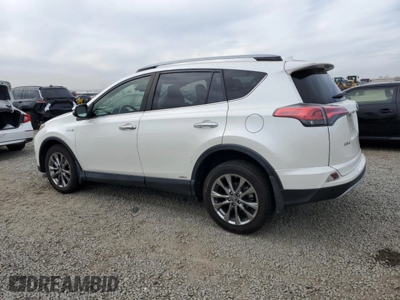 2017 Toyota RAV4 Hybrid Limited with VIN JTMDJREV7HD122608, listed as a Copart auction lot 47960945 with 71,140 mi miles and Salvage Title. Bid and sale history available at carsss.com. Image 2.