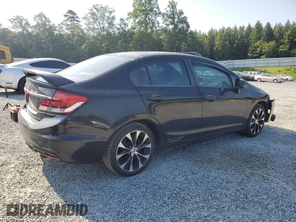 2013 Honda Civic Si with VIN 2HGFB6E58DH705837, listed as a Copart auction lot 62189265 with 211,915 mi miles and Salvage title. Bid and sale history available at DreamBid. Image 3.