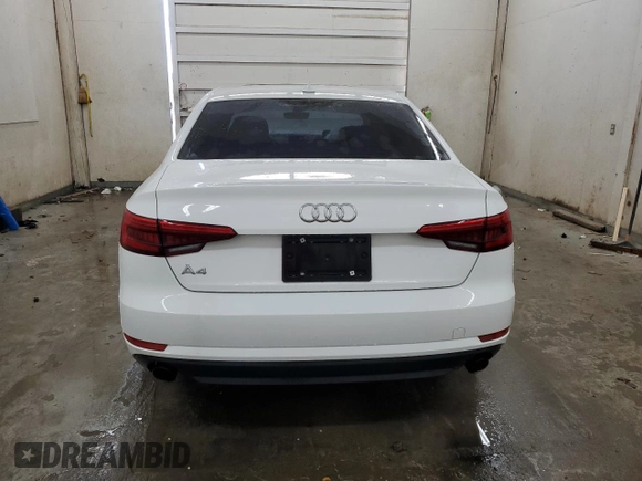 2017 Audi A4 Premium with VIN WAUGNAF45HN034978, listed as a Copart auction lot 50985875 with 104,795 mi miles and Salvage Title. Bid and sale history available at carsss.com. Image 6.