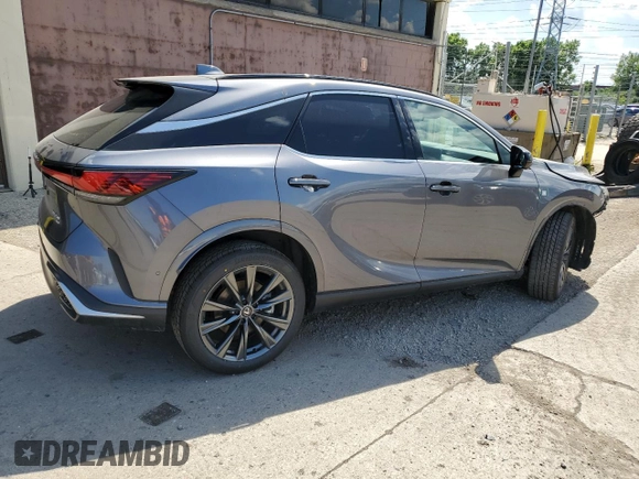 2023 Lexus RX 350 with VIN 2T2BAMCA8PC018713, listed as a Copart auction lot 63203715 with 44,744 mi miles and Salvage title. Bid and sale history available at DreamBid. Image 3.