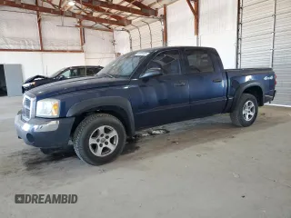 2005 Dodge Dakota SLT with VIN 1D7HW48N95S365965, listed as a Copart auction lot 48505355 with 144,053 mi miles and Salvage Title. Bid and sale history available at carsss.com. Image 1.