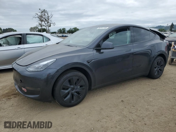 2024 Tesla Model Y с VIN 7SAYGDED1RF177417, выставлен на аукционе Copart как лот 54241755 с пробегом 7 716 миль миль и Списание • Salvage title. История ставок и продаж доступна на DreamBid. Изображение 1.