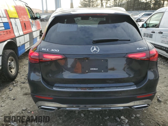 2025 Mercedes-Benz GLC with VIN W1NKM4HB9SF272209, listed as a Copart auction lot 83100794 with 534 mi miles and Salvage Title. Bid and sale history available at carsss.com. Image 6.