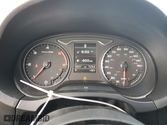 2015 Audi A3 2.0 TDI Premium Plus with VIN WAUCJGFF0F1079345, listed as a Copart auction lot 77669334 with 59,557 mi miles and Salvage Title. Bid and sale history available at carsss.com. Image 9.