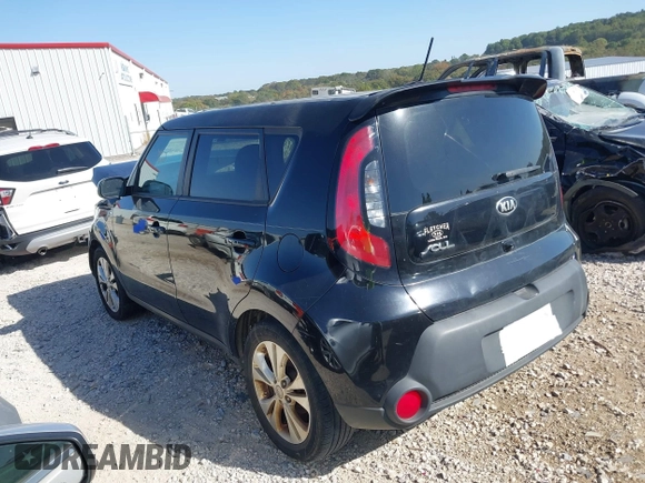 2015 Kia Soul + with VIN KNDJP3A51F7133572, listed as a IAAI auction lot 40559852 with 155,073 mi miles. Bid and sale history available at carsss.com. Image 3.