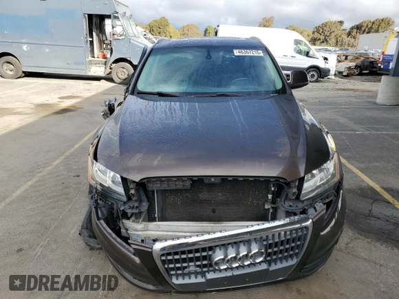 2011 Audi Q5 Premium with VIN WA1CFAFP4BA095028, listed as a Copart auction lot 46367215 with 156,682 mi miles and Salvage title. Bid and sale history available at DreamBid. Image 5.