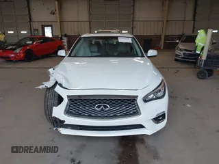 2021 Infiniti Q50 Luxe with VIN JN1EV7BP5MM706912, listed as a IAAI auction lot 41419631 with 40,233 mi miles and . Bid and sale history available at carsss.com. Image 13.
