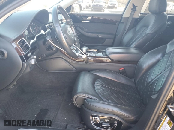 2015 Audi A8 L 4.0T with VIN WAU32AFD5FN022074, listed as a Copart auction lot 44528875 with 127,377 mi miles and Salvage Title. Bid and sale history available at carsss.com. Image 7.
