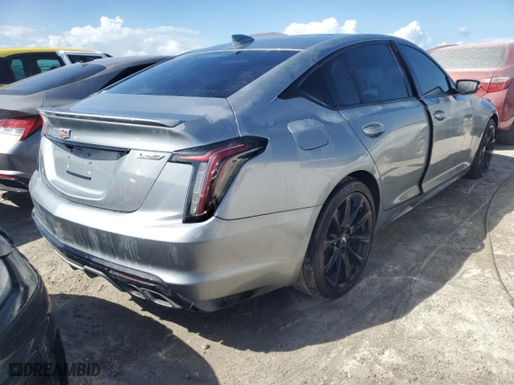 2023 Cadillac CT5-V with VIN 1G6DR5RW1P0134816, listed as a Copart auction lot 73743574 with NaN miles and Non Repairable. Bid and sale history available at carsss.com. Image 3.