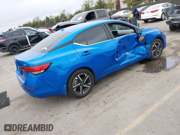 2024 Nissan Sentra SV with VIN 3N1AB8CV6RY259392, listed as a IAAI auction lot 41880299 with 10,976 mi miles and . Bid and sale history available at DreamBid. Image 4.