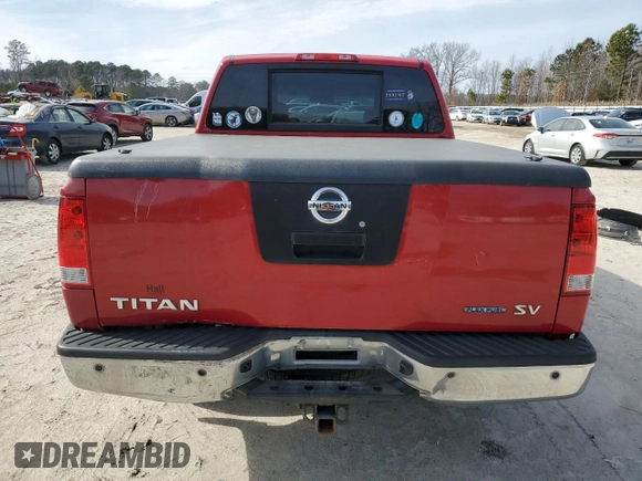 2011 Nissan Titan SV with VIN 1N6BA0ED0BN304630, listed as a Copart auction lot 45114735 with 168,368 mi miles and Clean Title. Bid and sale history available at DreamBid. Image 6.