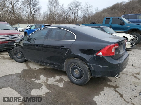 2015 Volvo S60 T5 Platinum with VIN YV1612TM5F1341358, listed as a Copart auction lot 46042365 with 0 mi miles and Salvage Title. Bid and sale history available at carsss.com. Image 2.