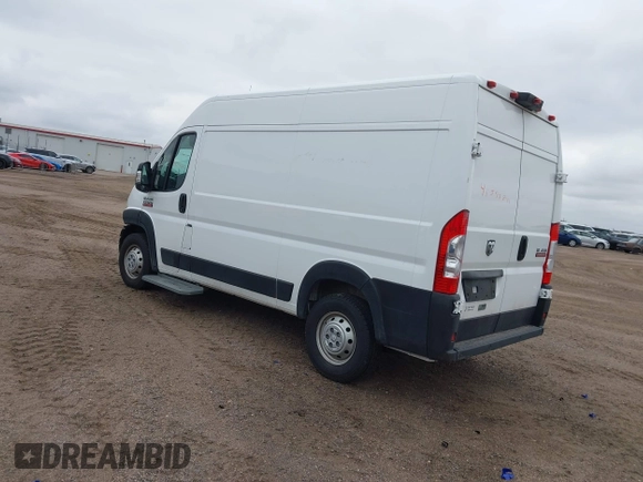 2021 Ram ProMaster Cargo with VIN 3C6LRVBG4ME542149, listed as a IAAI auction lot 41593841 with 70,022 mi miles. Bid and sale history available at carsss.com. Image 3.