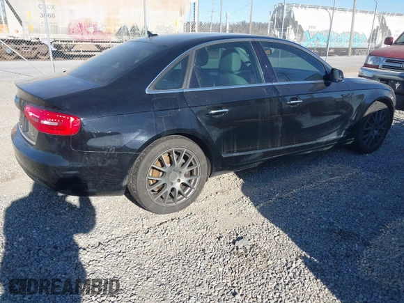 2013 Audi A4 Premium with VIN WAUDFAFL1DN042240, listed as a IAAI auction lot 41686185 with 205,410 mi miles and . Bid and sale history available at DreamBid. Image 4.