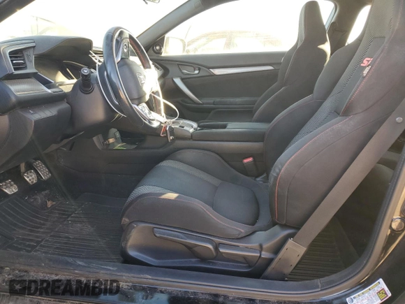 2018 Honda Civic Si Coupe with VIN 2HGFC3A58JH750144, listed as a Copart auction lot 81594994 with 84,340 mi miles and Salvage Title. Bid and sale history available at carsss.com. Image 7.