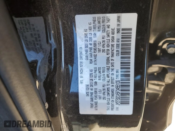 2015 Mazda CX-9 Touring z VIN JM3TB2CA5F0455109, wystawiony jako Copart lot #46899815 z przebiegiem 131 847 mil mil oraz Szkoda całkowita • Salvage title. Historia ofert i sprzedaży dostępna na DreamBid. Obrazek 15.