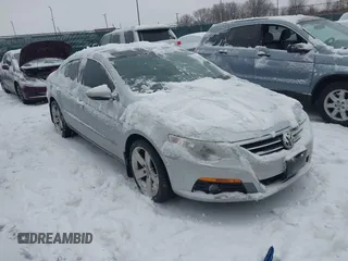 2012 Volkswagen CC Lux PZEV with VIN WVWHP7AN6CE505436, listed as a IAAI auction lot 41307668 with 187,053 mi miles. Bid and sale history available at carsss.com. Image 1.