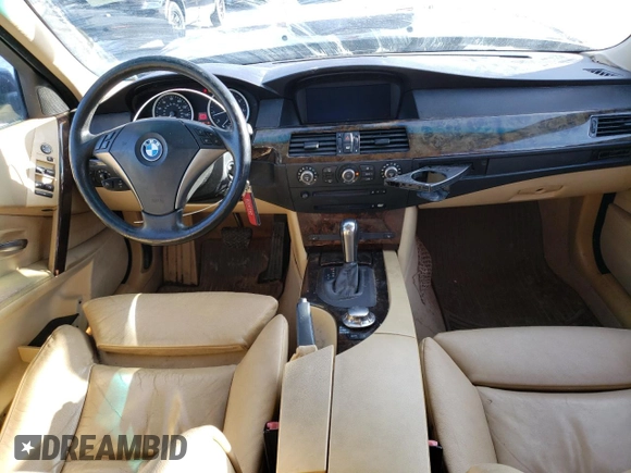 2005 BMW 5 Series 545i with VIN WBANB33515CN64428, listed as a Copart auction lot 46235655 with 177,925 mi miles and Clean Title. Bid and sale history available at carsss.com. Image 8.