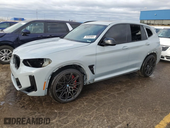 2022 BMW X3 M z VIN 5YM13EC09N9K01524, wystawiony jako Copart lot #79260984 z przebiegiem 38 501 mil mil oraz Tytuł czysty. Historia ofert i sprzedaży dostępna na DreamBid. Obrazek 1.