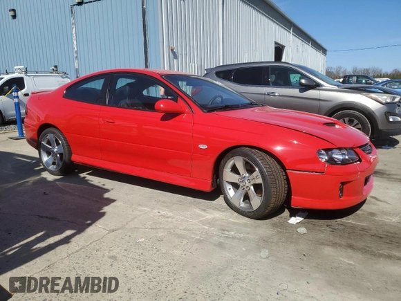 2005 Pontiac GTO with VIN 6G2VX12U95L419324, listed as a Copart auction lot 49849375 with 8,043 mi miles and Salvage Title. Bid and sale history available at DreamBid. Image 4.