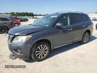 2013 Nissan Pathfinder S with VIN 5N1AR2MN3DC648217, listed as a Copart auction lot 77538034 with 193,481 mi miles and Salvage Title. Bid and sale history available at carsss.com. Image 1.