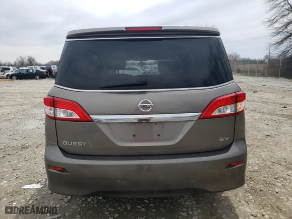 2017 Nissan Quest SV with VIN JN8AE2KP2H9166270, listed as a Copart auction lot 47776123 with 134,492 mi miles and Non Repairable. Bid and sale history available at carsss.com. Image 6.