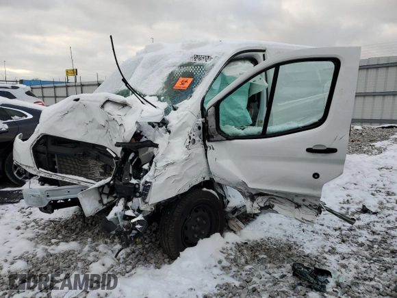 2023 Ford Transit Cargo with VIN 1FTBR1Y86PKB57061, listed as a Copart auction lot 82425824 with Not Provided miles and Salvage Title. Bid and sale history available at DreamBid. Image 1.