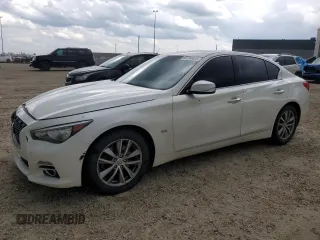 2017 Infiniti Q50 Premium with VIN JN1EV7AR5HM841445, listed as a Copart auction lot 62714425 with 134,161 mi miles and Salvage title. Bid and sale history available at DreamBid. Image 1.