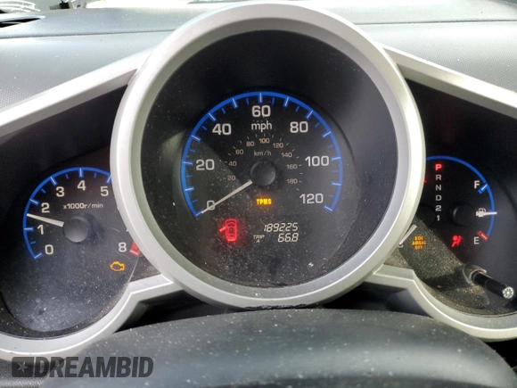 2007 Honda Element LX with VIN 5J6YH18397L011324, listed as a Copart auction lot 42932855 with 189,225 mi miles and Salvage Title. Bid and sale history available at DreamBid. Image 9.