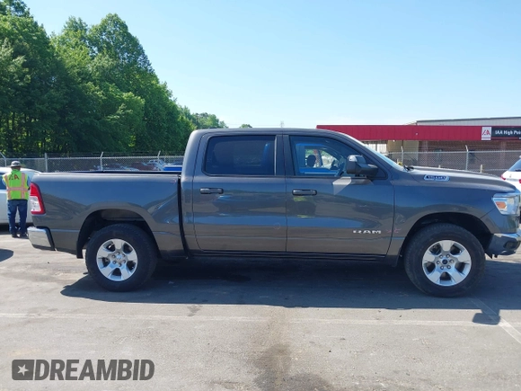 2021 Ram 1500 Big Horn with VIN 1C6SRFFT7MN620668, listed as a IAAI auction lot 42183592 with 74,829 mi miles and . Bid and sale history available at DreamBid. Image 13.