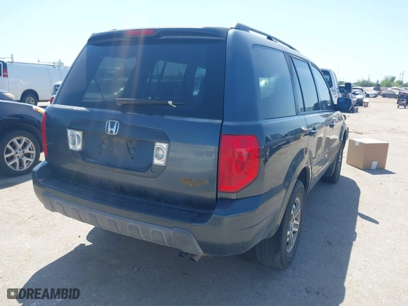 2005 Honda Pilot EX-L with RES with VIN 5FNYF18685B056356, listed as a IAAI auction lot 42006222 with 295,174 mi miles. Bid and sale history available at carsss.com. Image 4.