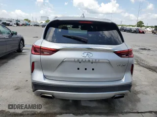 2019 Infiniti QX50 Luxe with VIN 3PCAJ5M10KF115123, listed as a Copart auction lot 57309395 with 122,978 mi miles and Salvage title. Bid and sale history available at DreamBid. Image 6.