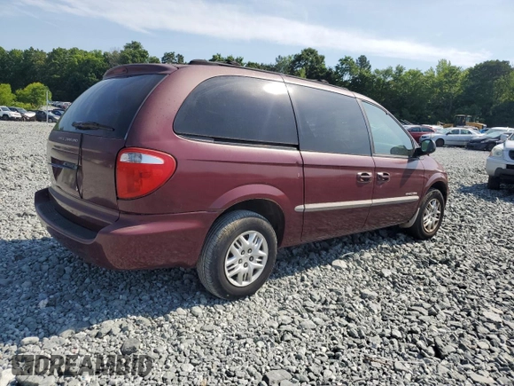 2001 Dodge Caravan Sport with VIN 2B4GP44R41R322364, listed as a Copart auction lot 57186875 with Not provided miles and Salvage title. Bid and sale history available at DreamBid. Image 3.
