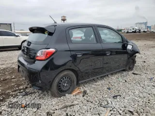 2022 Mitsubishi Mirage ES with VIN ML32AUHJ2NH005710, listed as a Copart auction lot 57779605 with 57,677 mi miles and Salvage title. Bid and sale history available at DreamBid. Image 3.